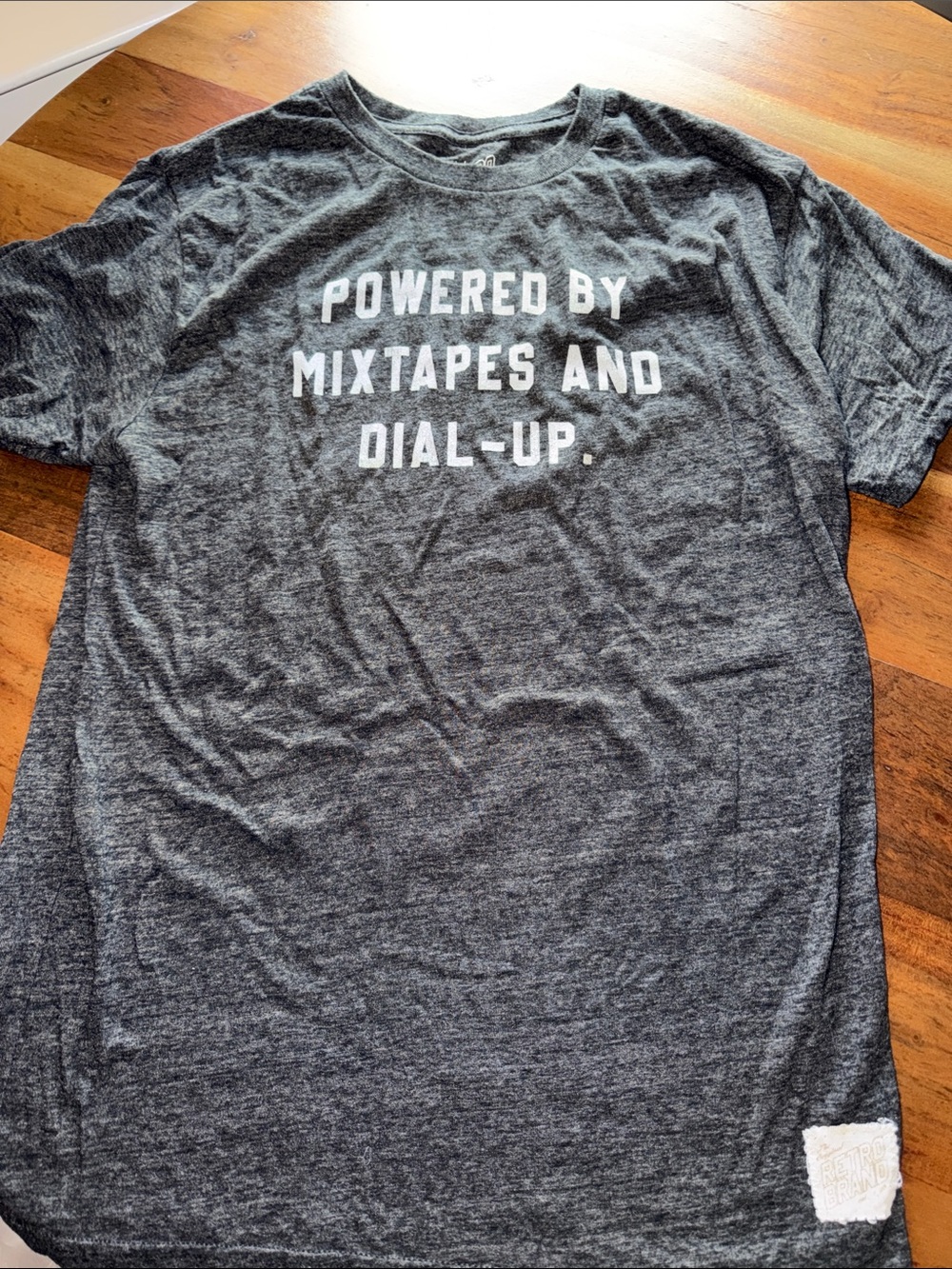 Original Retro Brand Gray Graphic Short-Sleeve Tee